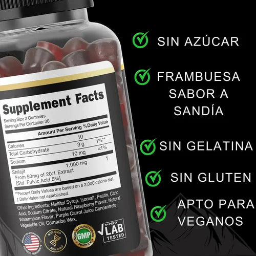 NUEVA PRESENTACION GOMAS SHILAJIT x 60C/U -MEGA OFERTA